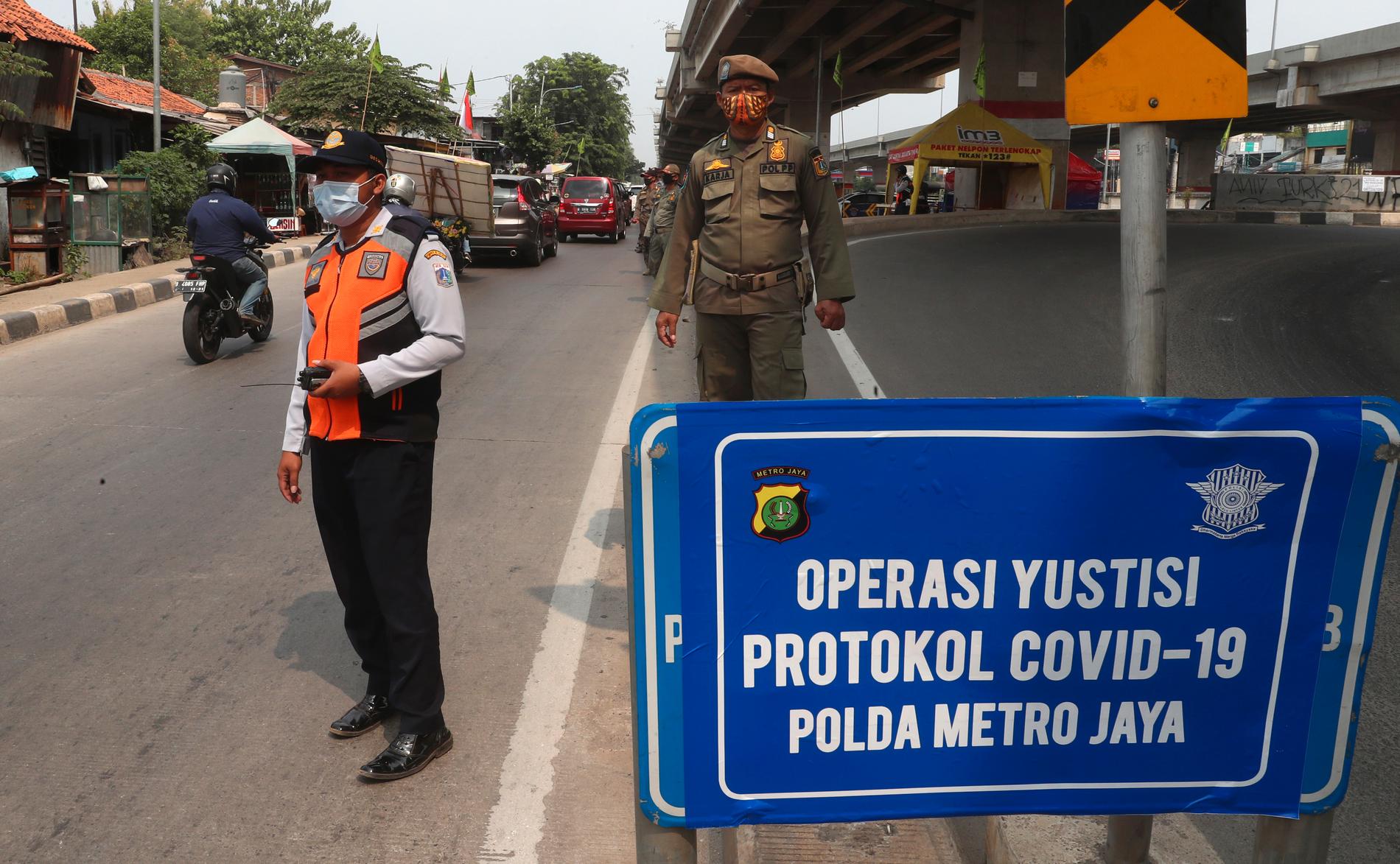 Indonesiska poliser. Arkivbild.