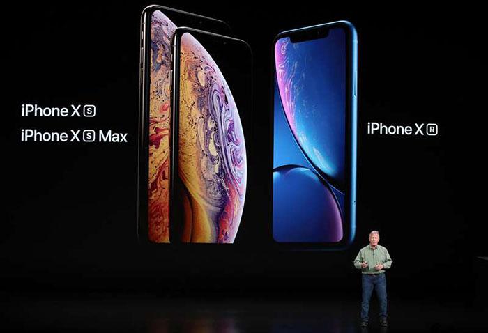 Här är de tre nya modellerna –  Iphone Xs, Xs Max och den lite billigare Iphone Xr.