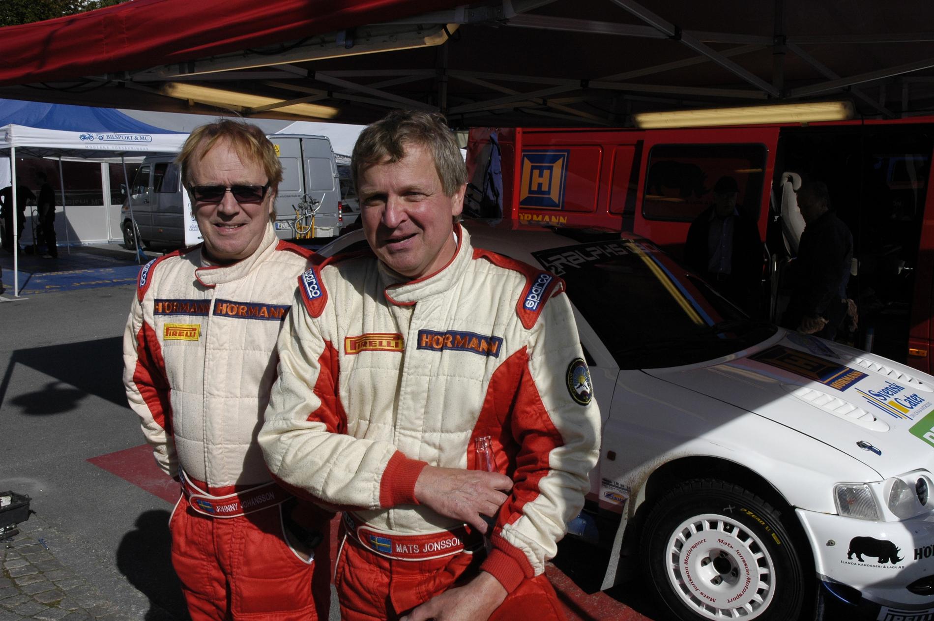 Mats Jonsson, till höger, tillsammans med Johnny Johansson.