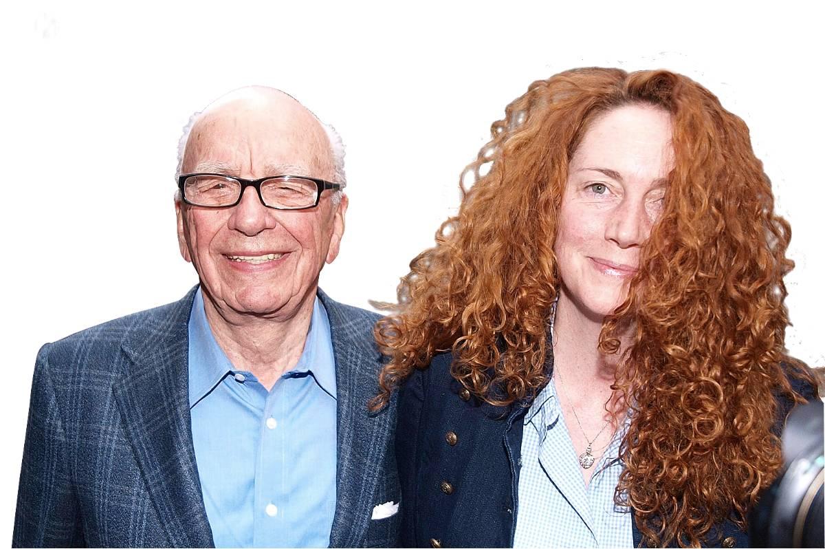 Rupert Murdoch och hans redaktör Rebekah Brooks – som greps i går.