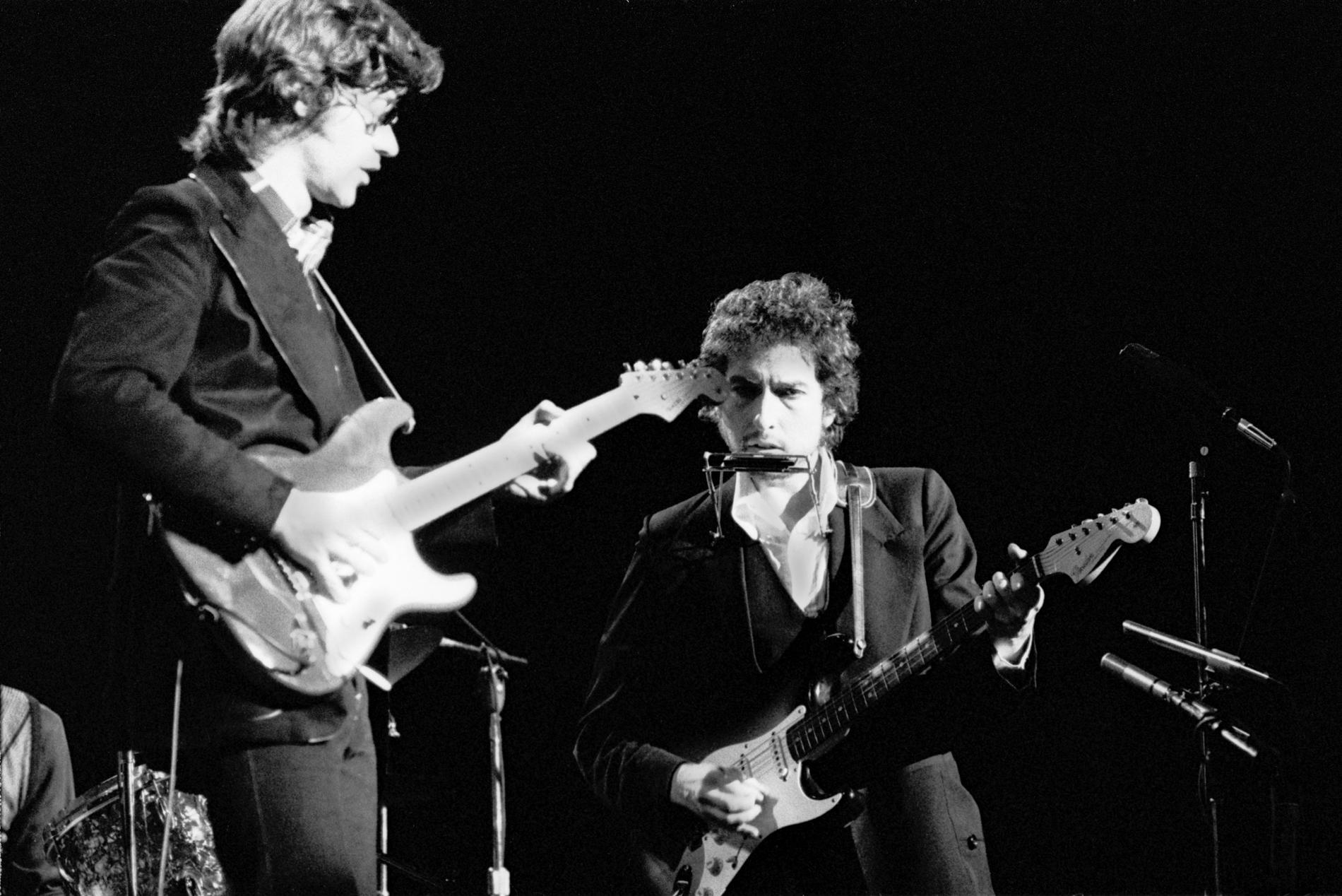 Bob Dylan och Robbie Robertson i Nwe York 1974. 