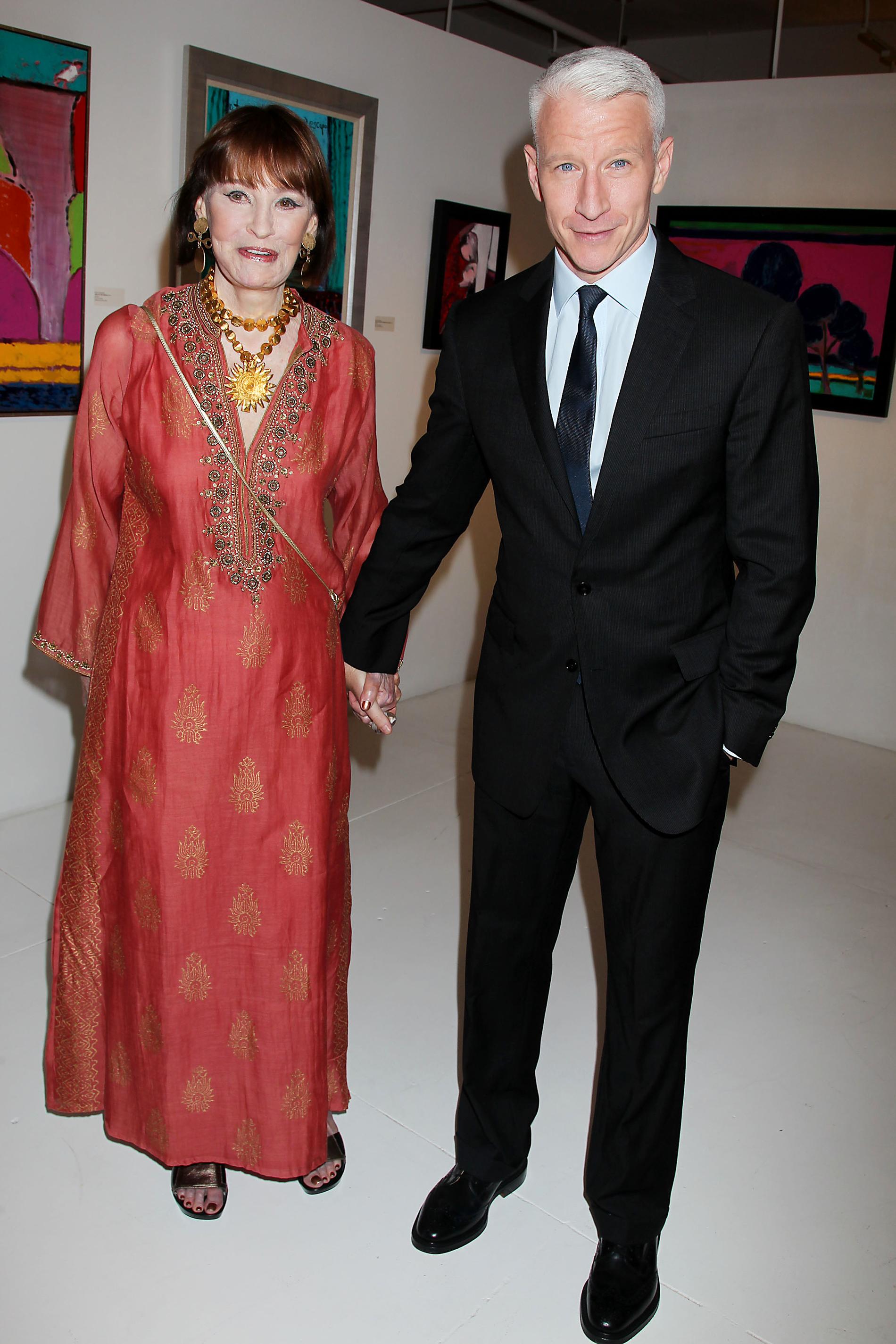 Gloria Vanderbilt och sonen Anderson Cooper. 