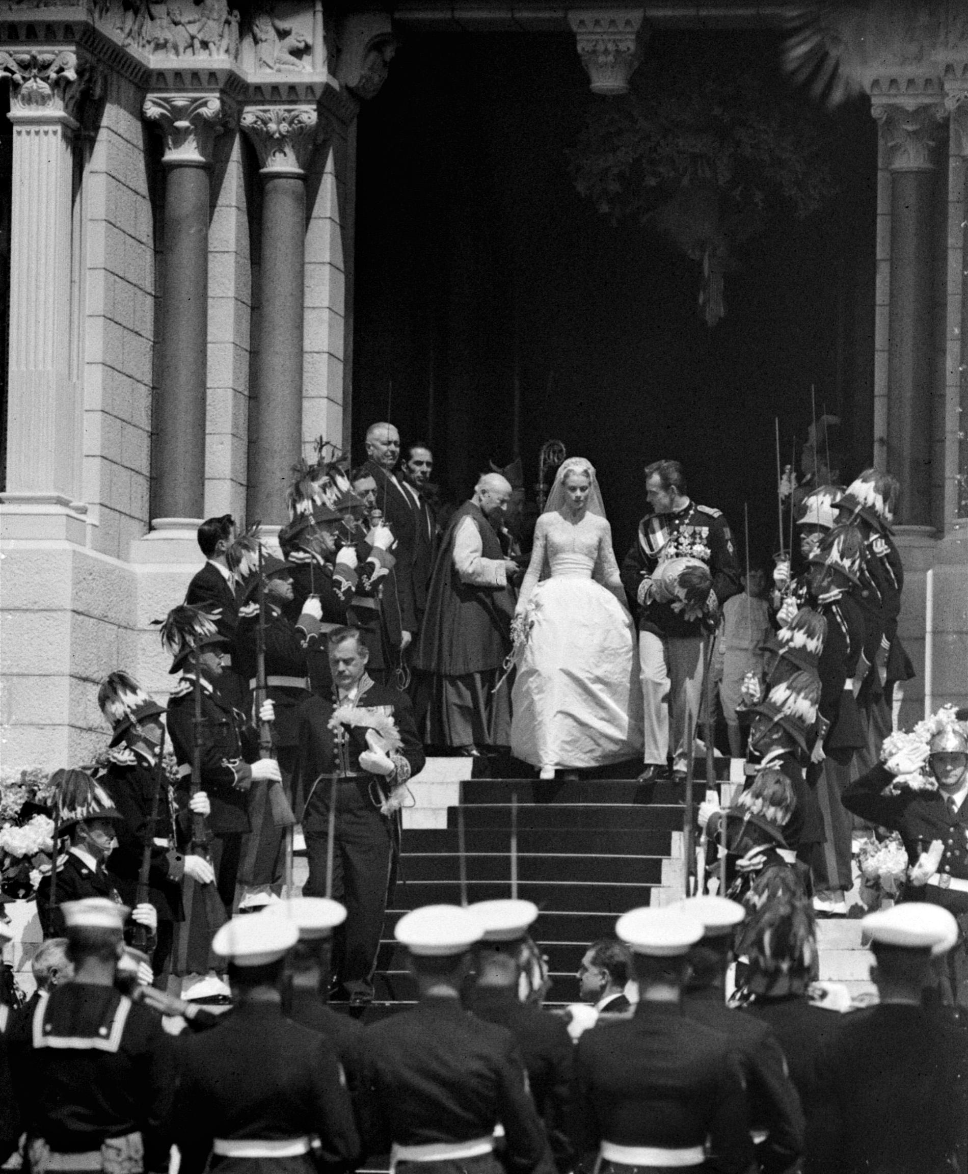 Grace Kelly och bröllop med Prince Rainiers bröllop