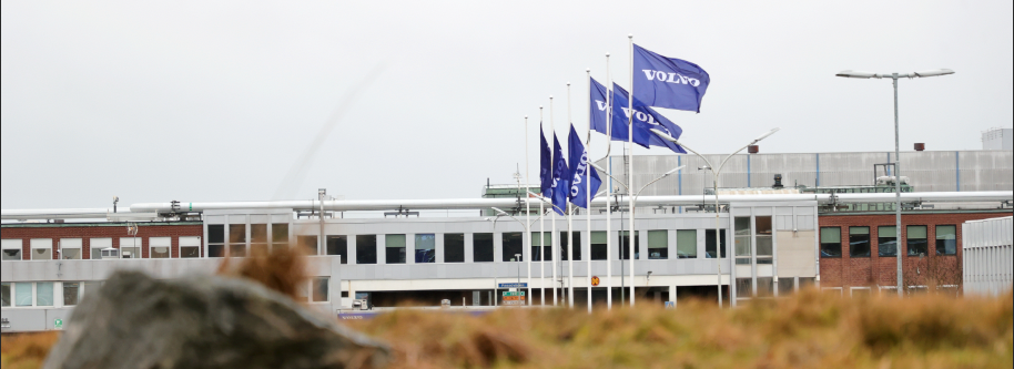 Volvos fabrik i Torslanda utanför Göteborg. Arkivbild. 