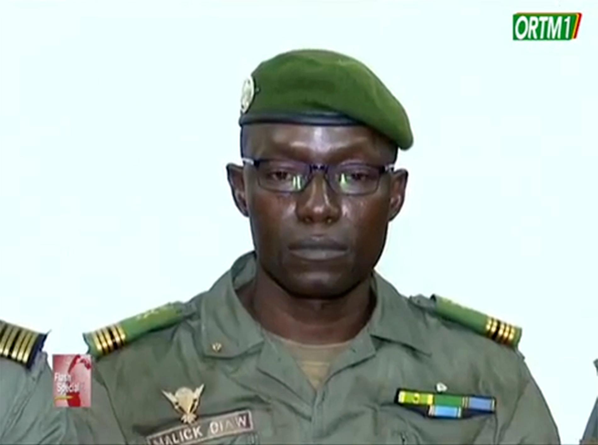 Malick Diaw, en av medlemmarna i militärjuntan som tog makten i Mali i augusti, har utsetts att leda landets nationella övergångsråd. Arkivbild
