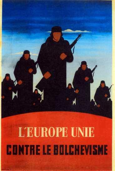 "Det enade Europa". Värvningsaffisch för Waffen-SS