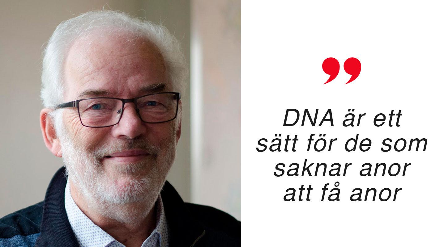 Mats Ahlgren, ordförande i Svenska sällskapet för genetisk genealogi.