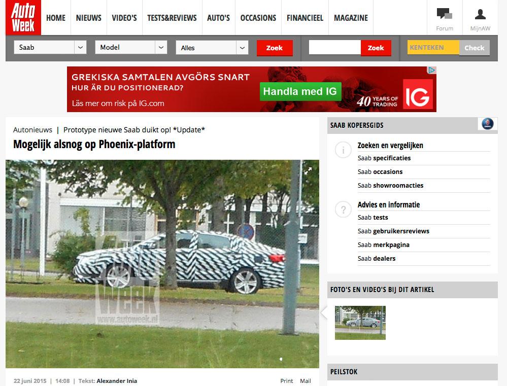 Läsarbilden är tagen utanför Saab-fabriken i Trollhättan.