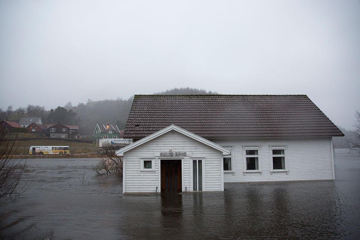 Översvämningar i norska Rogaland.
