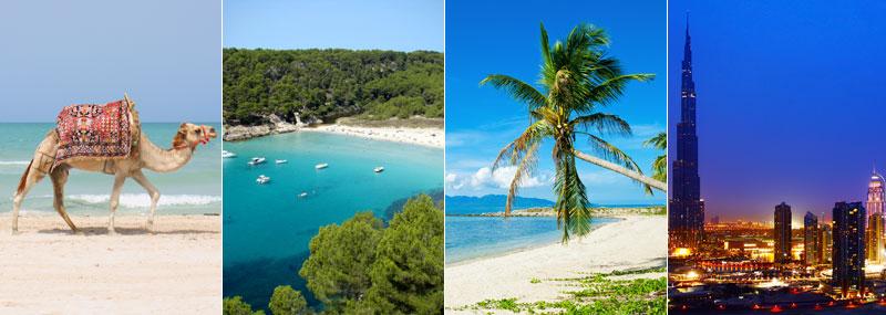 Vart går din drömresa?  Tunisien, Capri, Seychellerna och Dubai är några av sommarens charternyheter.