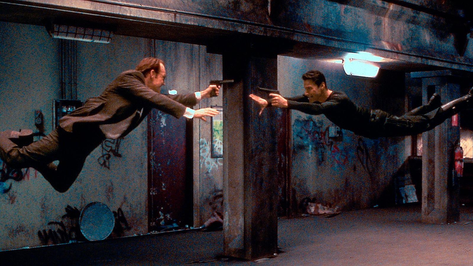 Klassisk duell ­Hugo Weaving och ­Keanu Reeves drabbade ­samman i ”The matrix” 1999.