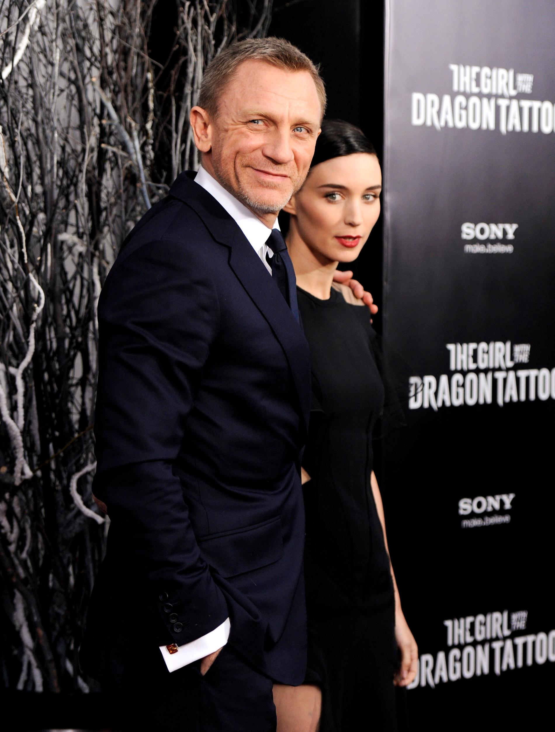 Daniel Craig och Rooney Mara.