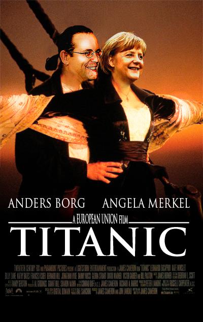 Stävar stolt vidare EU är på väg åt samma håll som skeppet i filmen om Titanic – in i isberget.