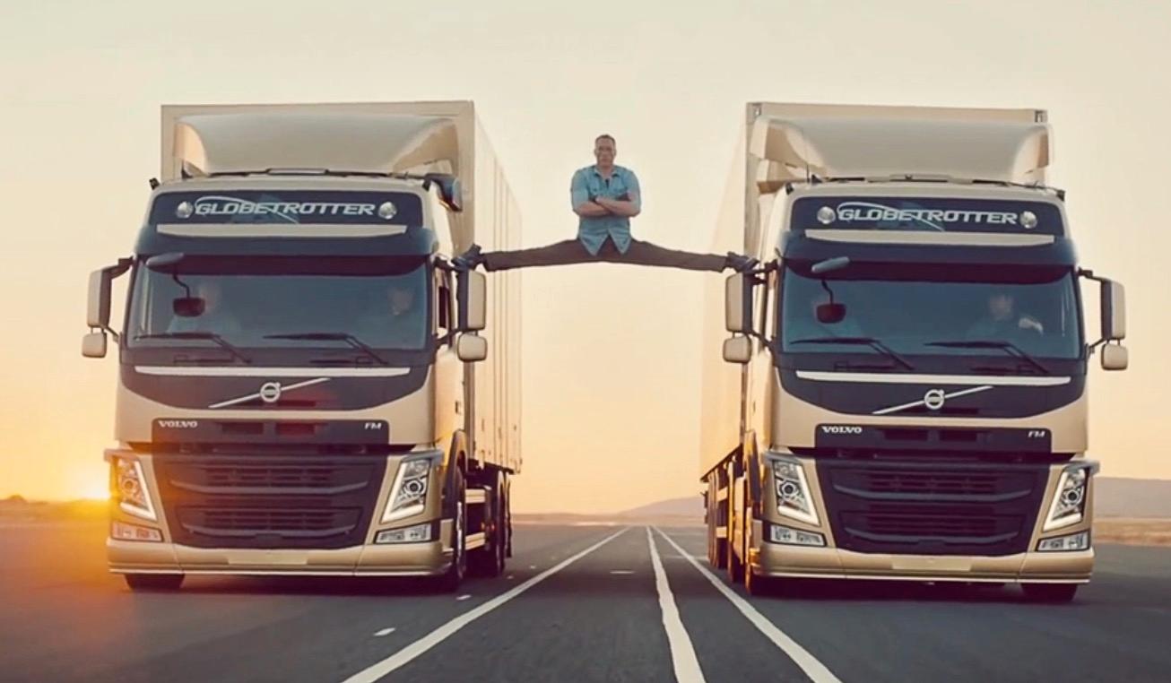 Här är Jean-Claude van Dammes episka split från Volvos reklamfilm.