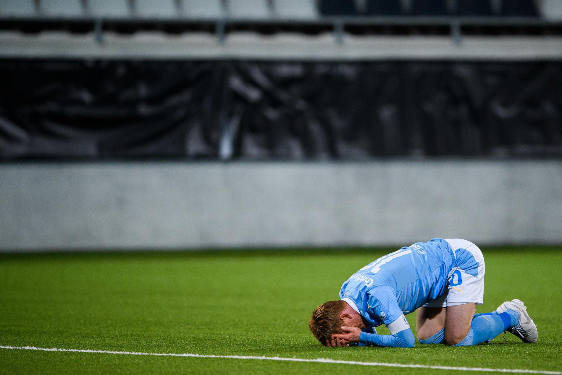 Malmös FF:s Anders Christiansen deppar.
