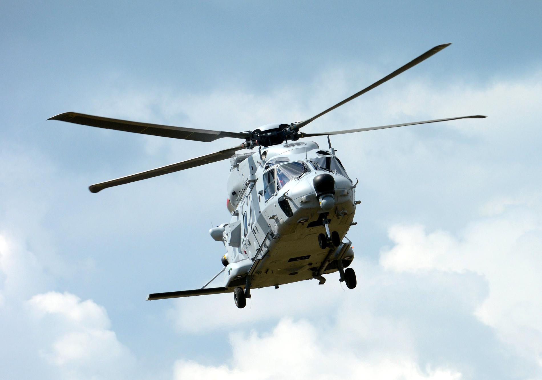 En Helikopter 14 ( HKP 14 ) vid F17 i Kallinge.