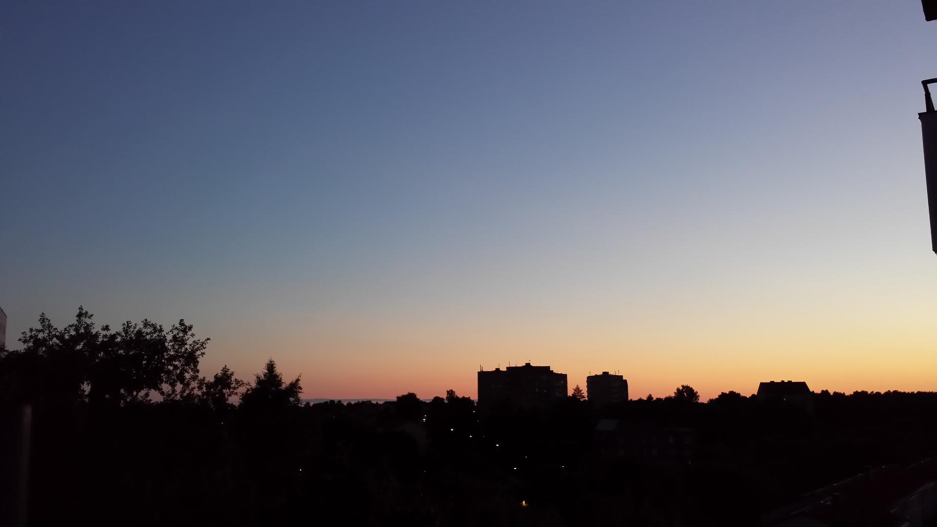 Solnedgång i Hässelby.