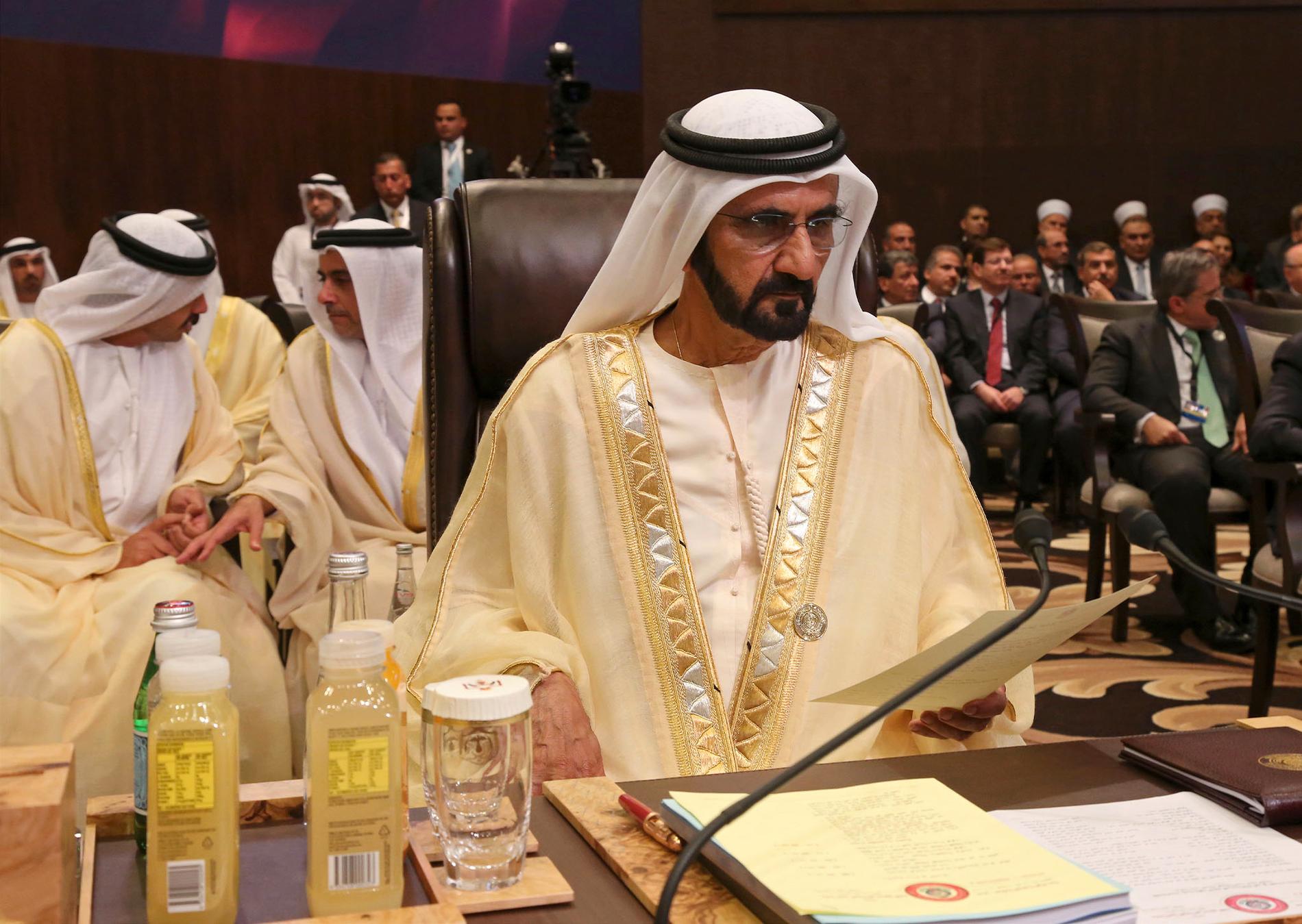 Prinsessans pappa och Dubais ledare, Mohammad bin Rashid Al Maktum.