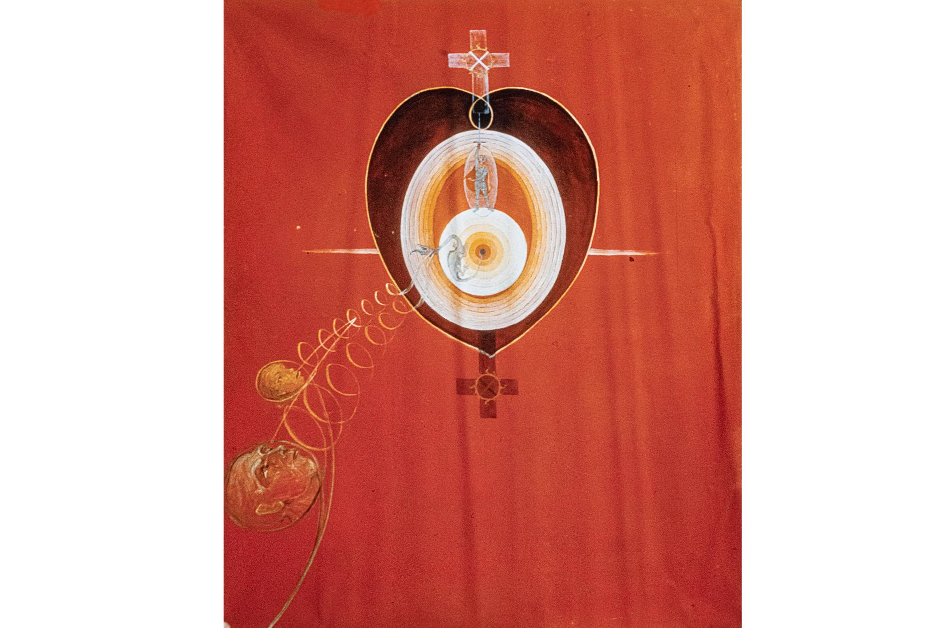 Hilma af Klints verk "Duvan nr 10" är försvunnet. Pressbild.