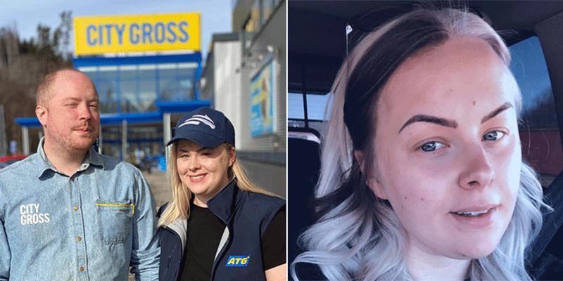 Jonna Sandblom, 26, spelade in 1,7 miljoner på V75 till tio andelsköpare i butiken City Gross i Borås – mest i landet