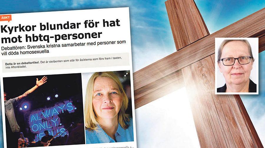Att mer måste göras med anledning av hatet mot homosexuella är jag överens om med Annika Hamrud – men det passar inte in i hennes verklighetsbeskrivning att ens antyda det, skriver Elisabeth Sandlund.