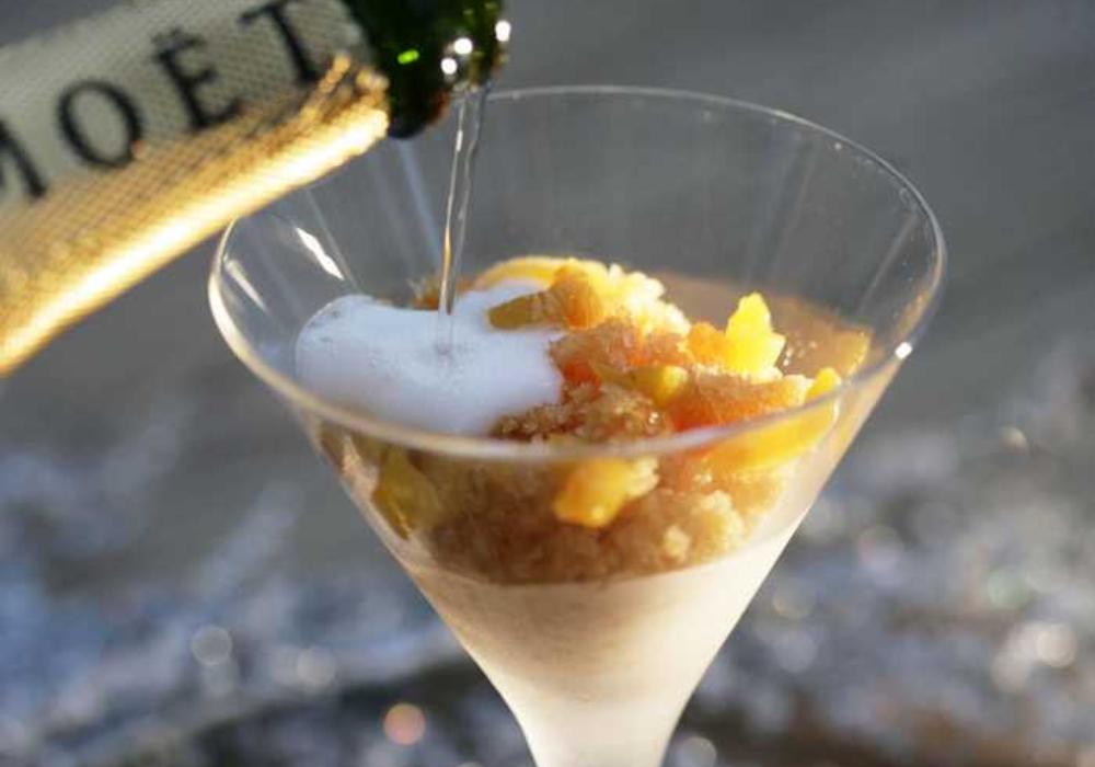 Aprikosgranité med champagne