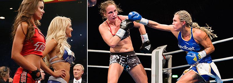 Mikaela Laurén hotar att ställa in matchen om inte ”rondtjejer” byts ut mot ”rondpojkar”.
