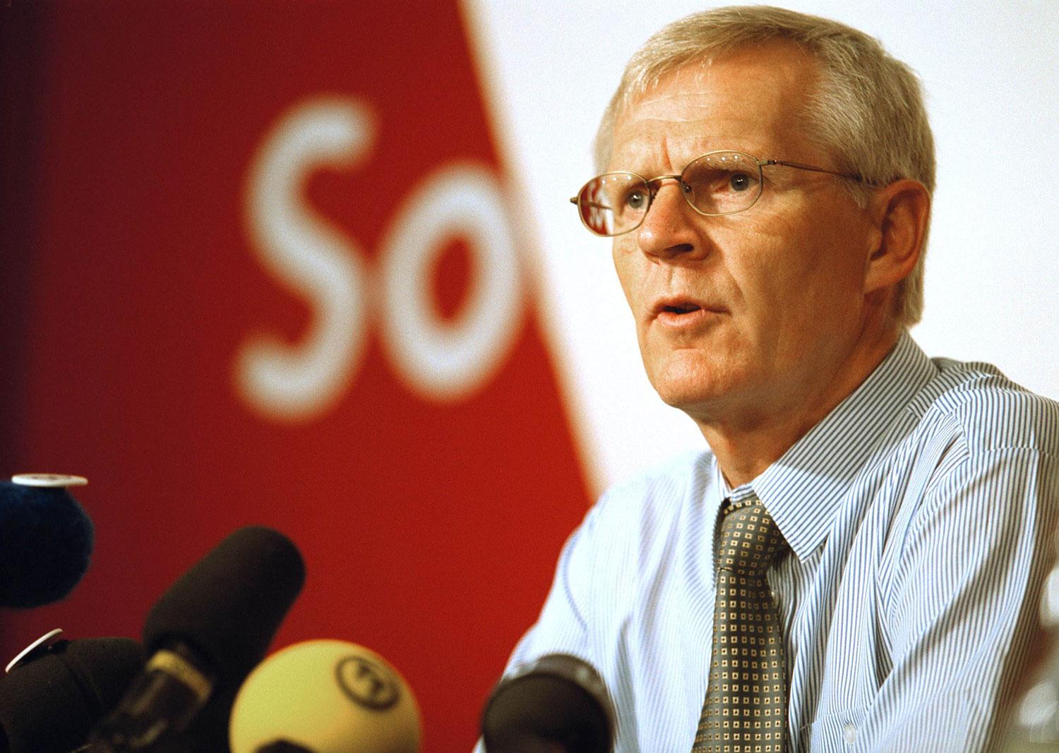 Bosse Ringholm (S) var finansminister mellan 1999 och 2004.