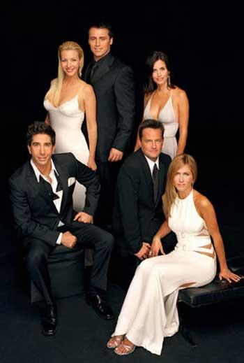 Ross, Phoebe, Joey, Monica, Chandler och Rachel i ”Vänner”