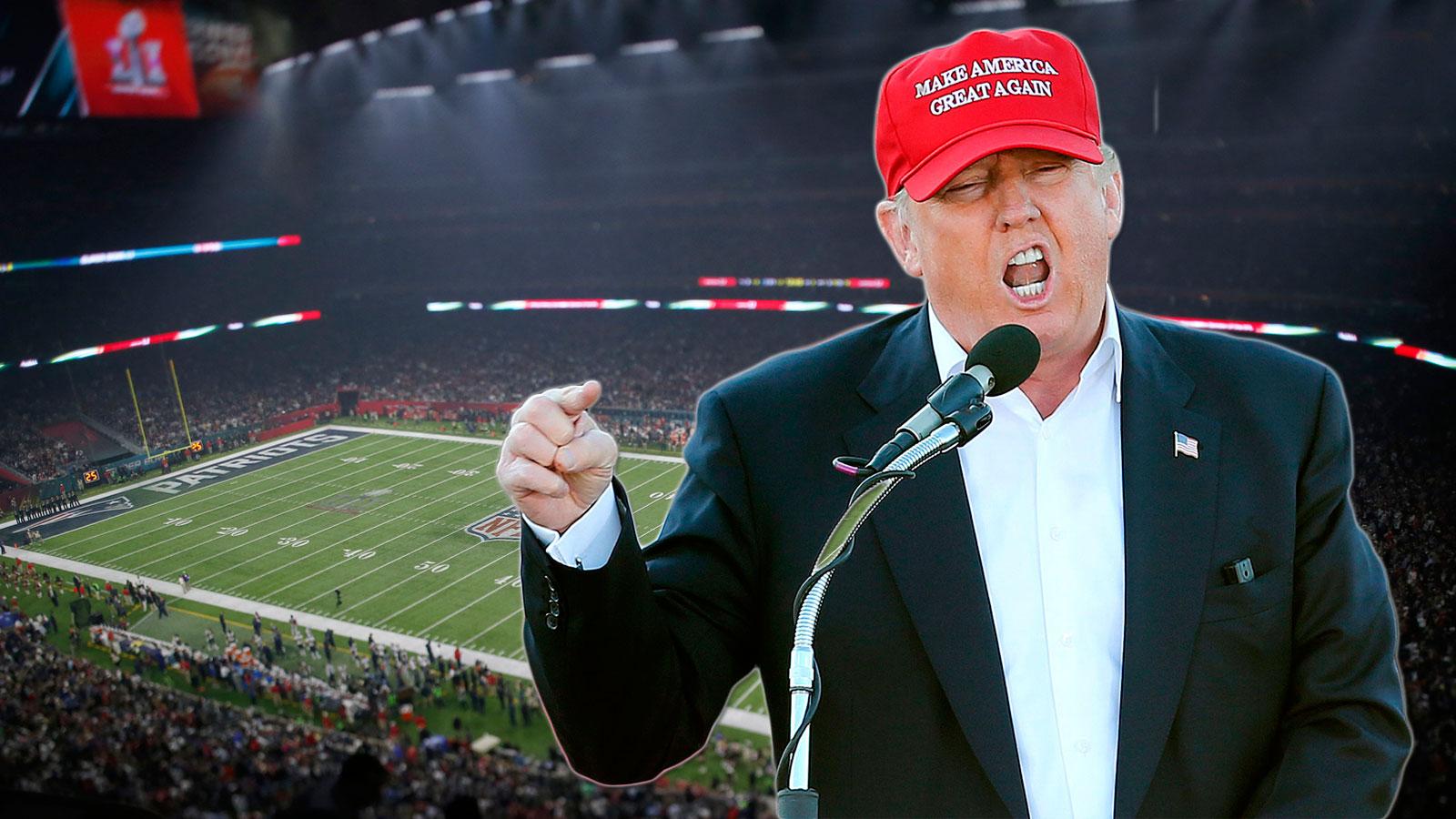 Många hoppades att Super Bowl skulle ena USA. Men så blev det inte den här gången, skriver Per Bjurman. Obs! Bilden är ett montage.