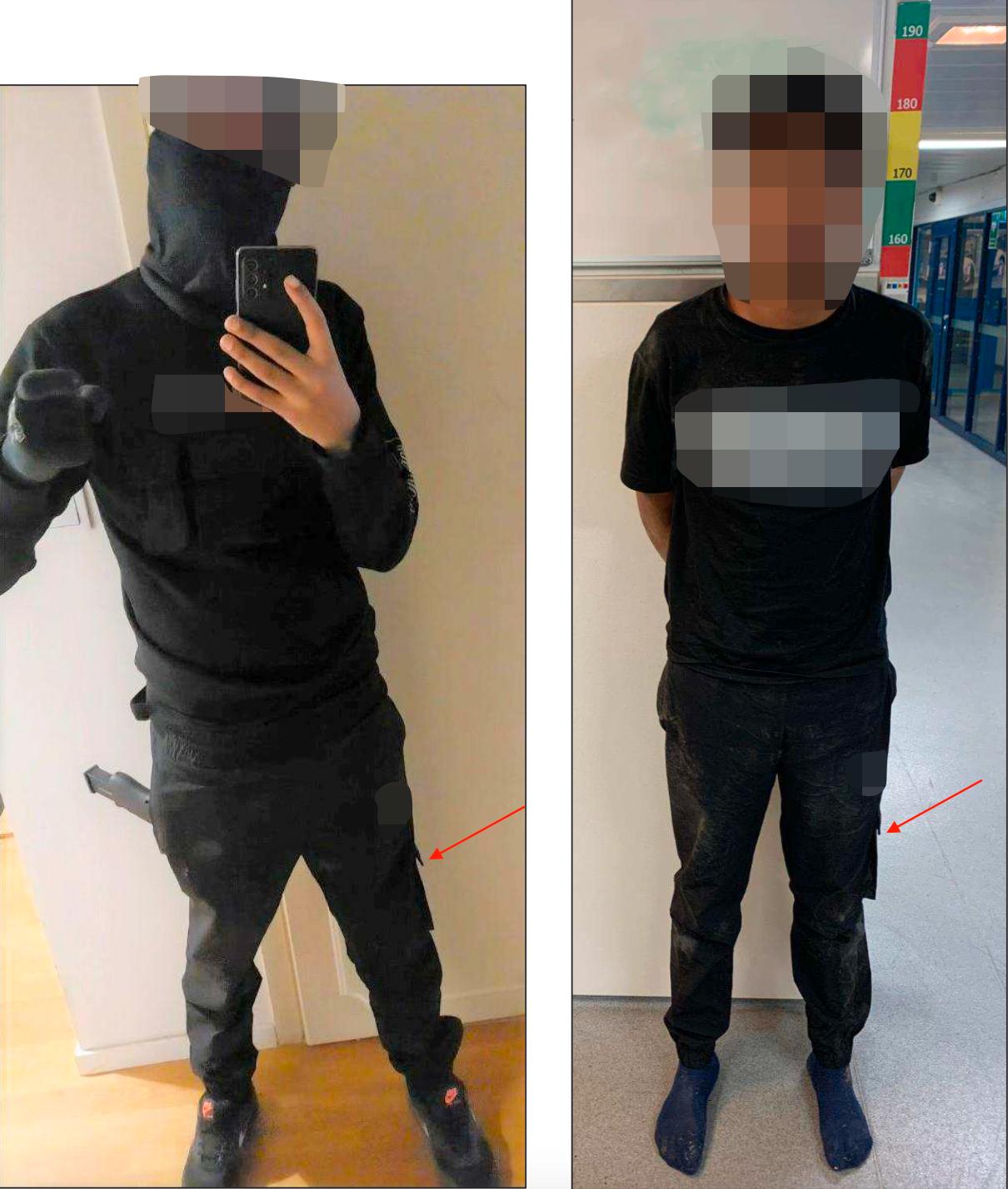 Bland bevisen finns bilden från 17-åringens mobil där han filmat sig själv med vapen. Hans dna har även hittats på både vapen och en hylsa.