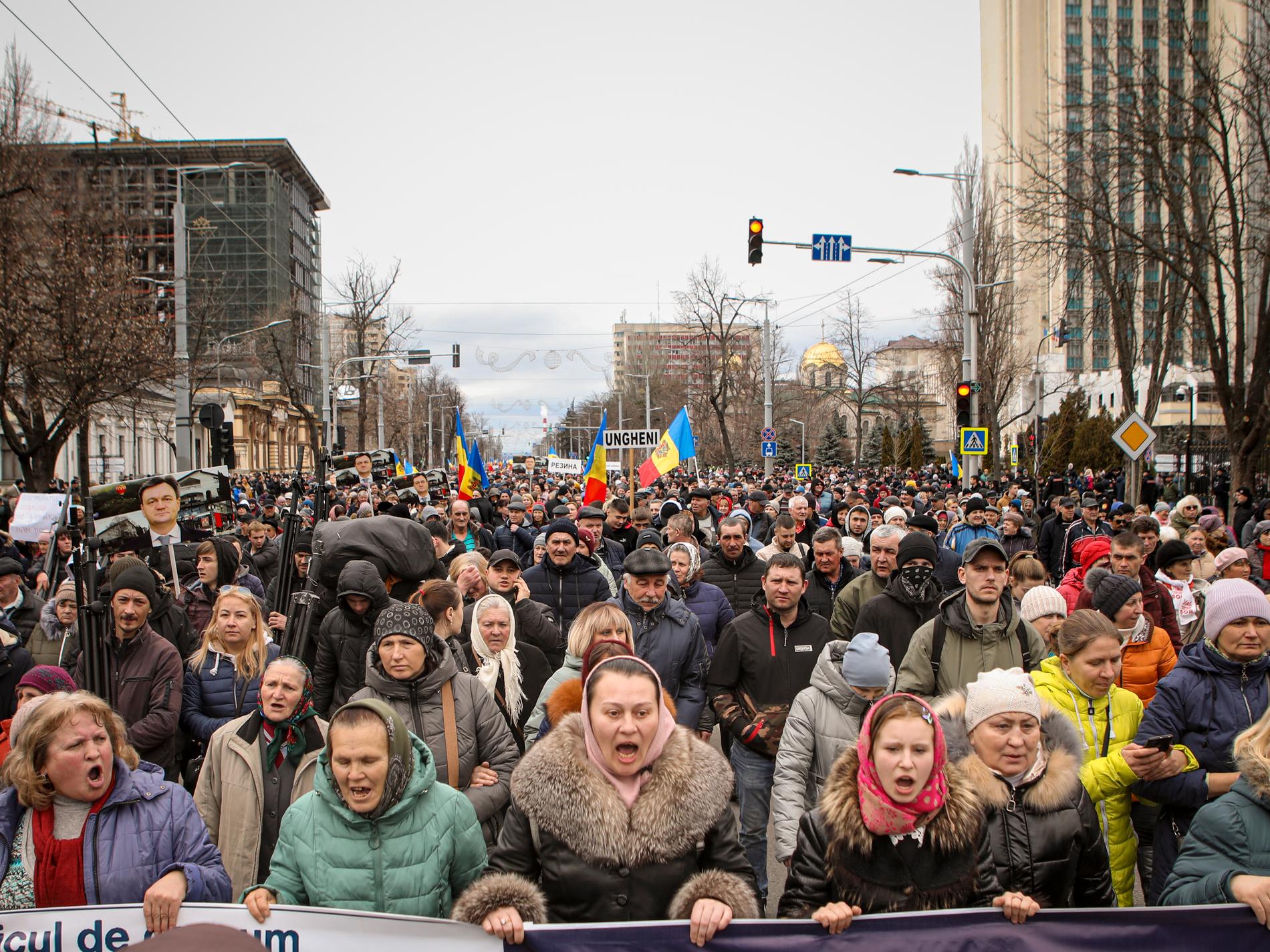 Fortsatta ryssvänliga protester i Moldavien