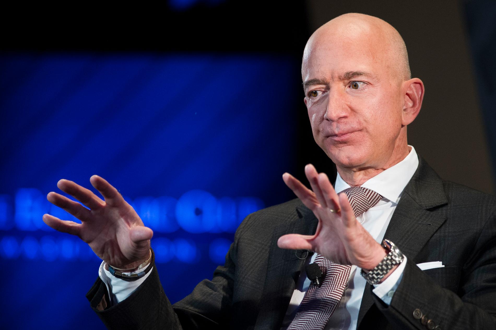 Jeff Bezos, grundare av nätjätten Amazon och rymdentreprenör med företaget Blue Origin.
