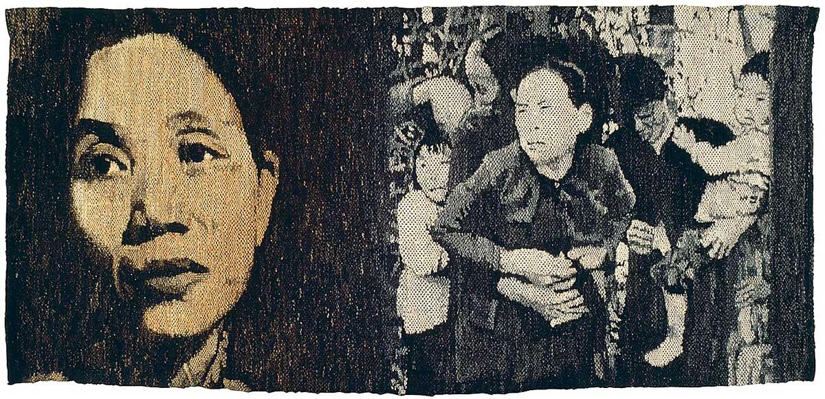 Maria Adlercreutz ”I hennes ögon bevaras folkets ljus”, 1968-1971, väv.