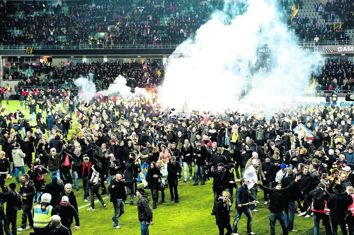 Så här såg det ut i fjol när AIK vann SM-guld.