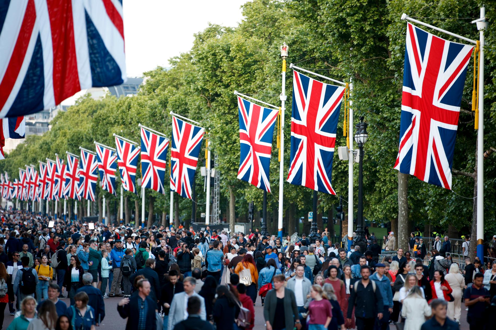 Många britter deltar i Platinum-firandet i London. Torsdagen är den första av fyra dagars firande av monarkens 70 år i tjänst.