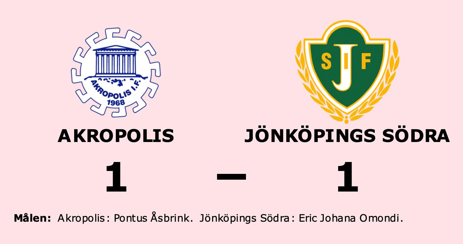 Delad pott för Akropolis och Jönköpings Södra