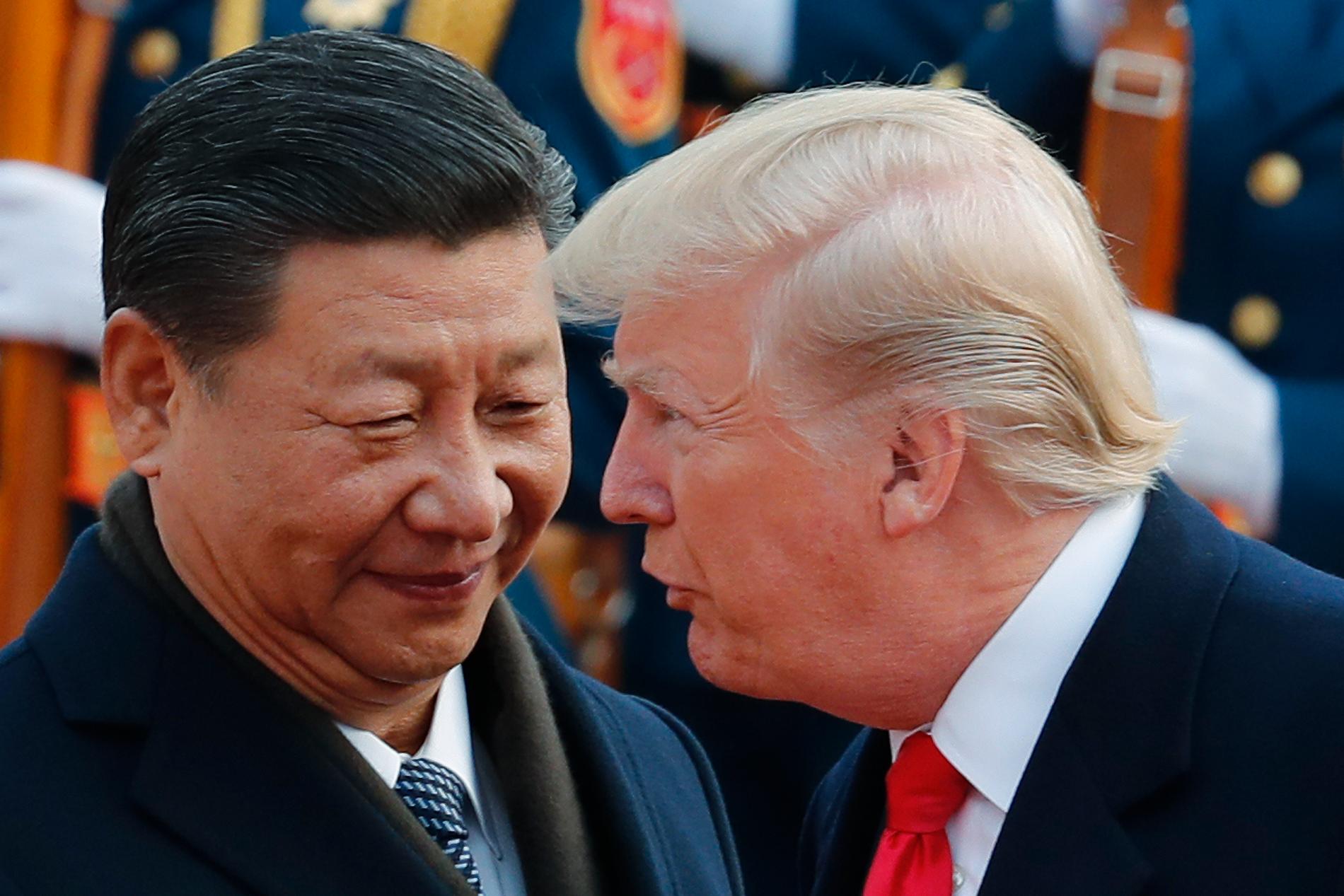 USA:s president Donald Trump och Kinas president Xi Jinping vid ett tidigare möte.