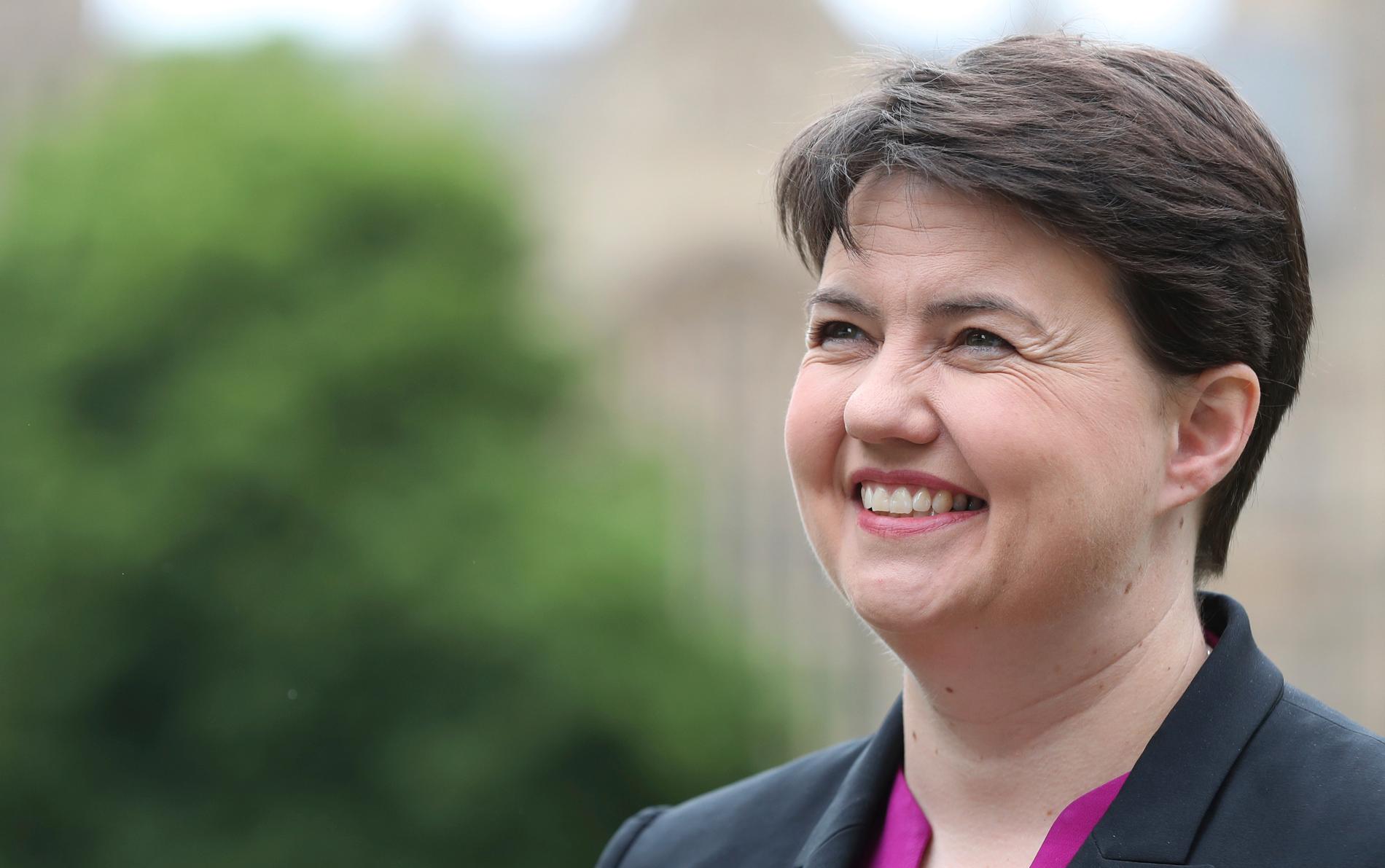 Konservativa partiets ledare i Skottland Ruth Davidson avgår. Arkivbild.