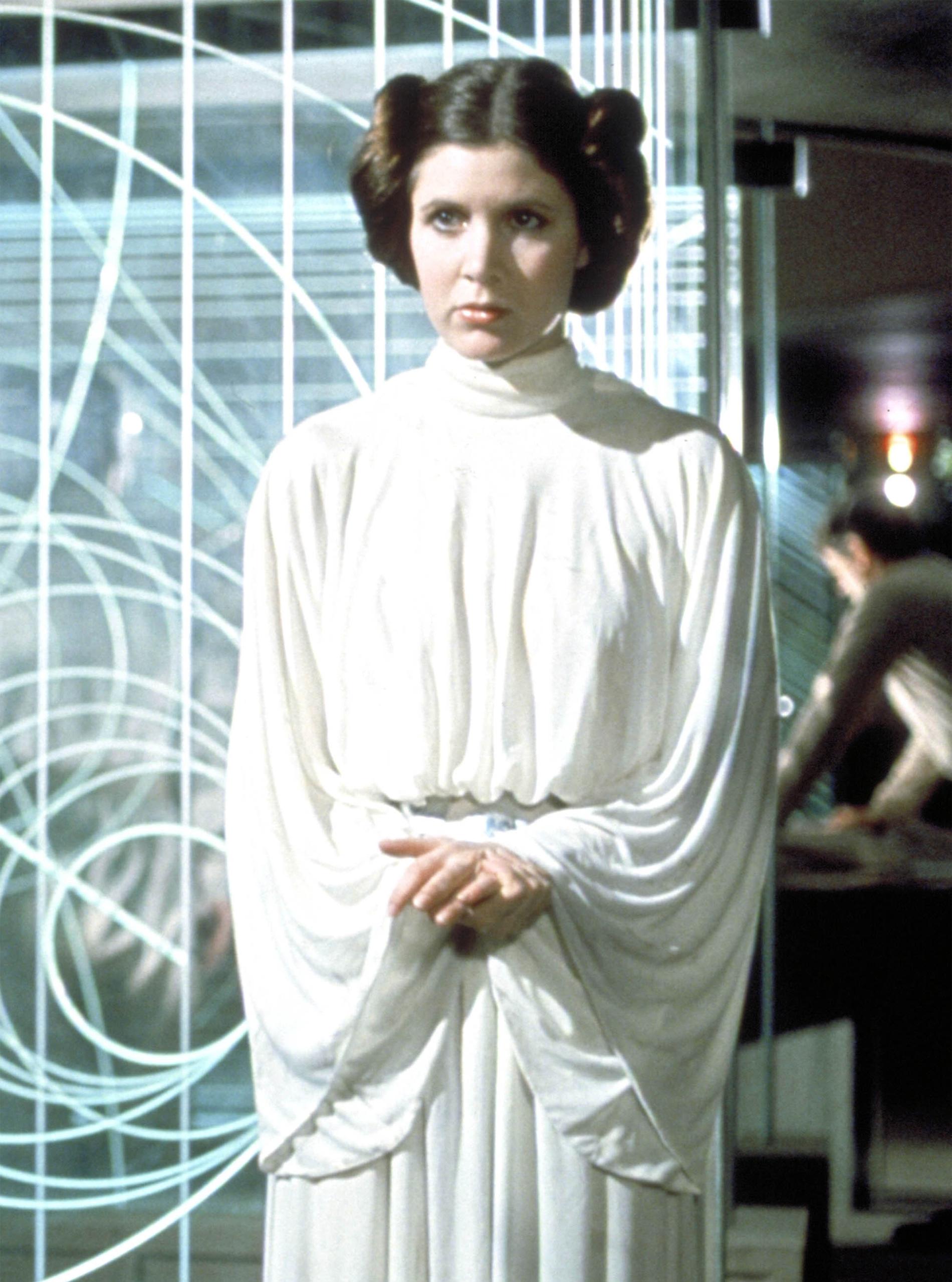 Originalet, med Carrie Fisher i rollen som prinsessan Leia.