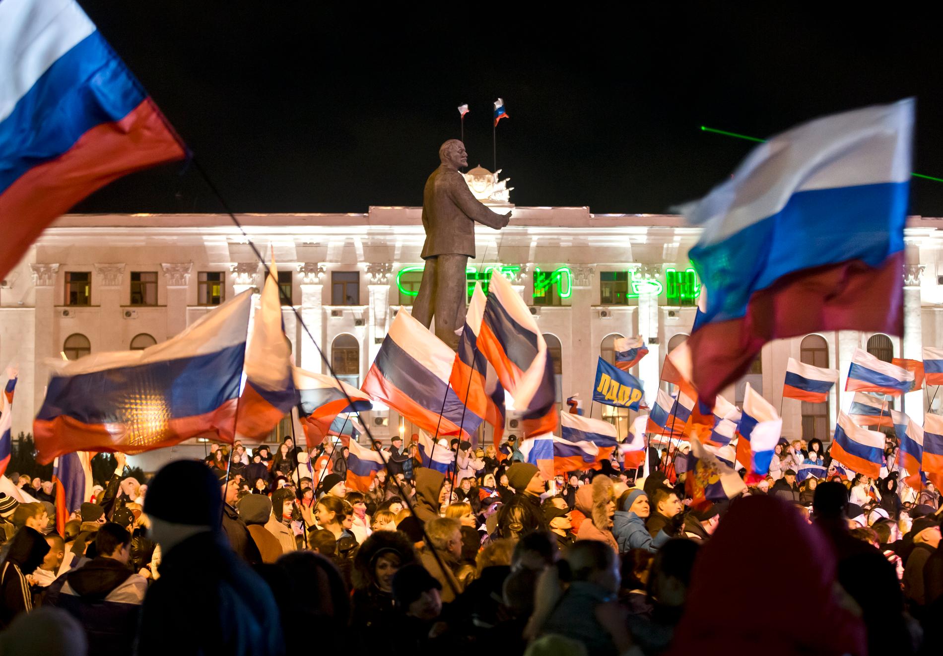 I en folkomröstning på Krim 2014 ville cirka 95% ansluta sig till Ryssland.
