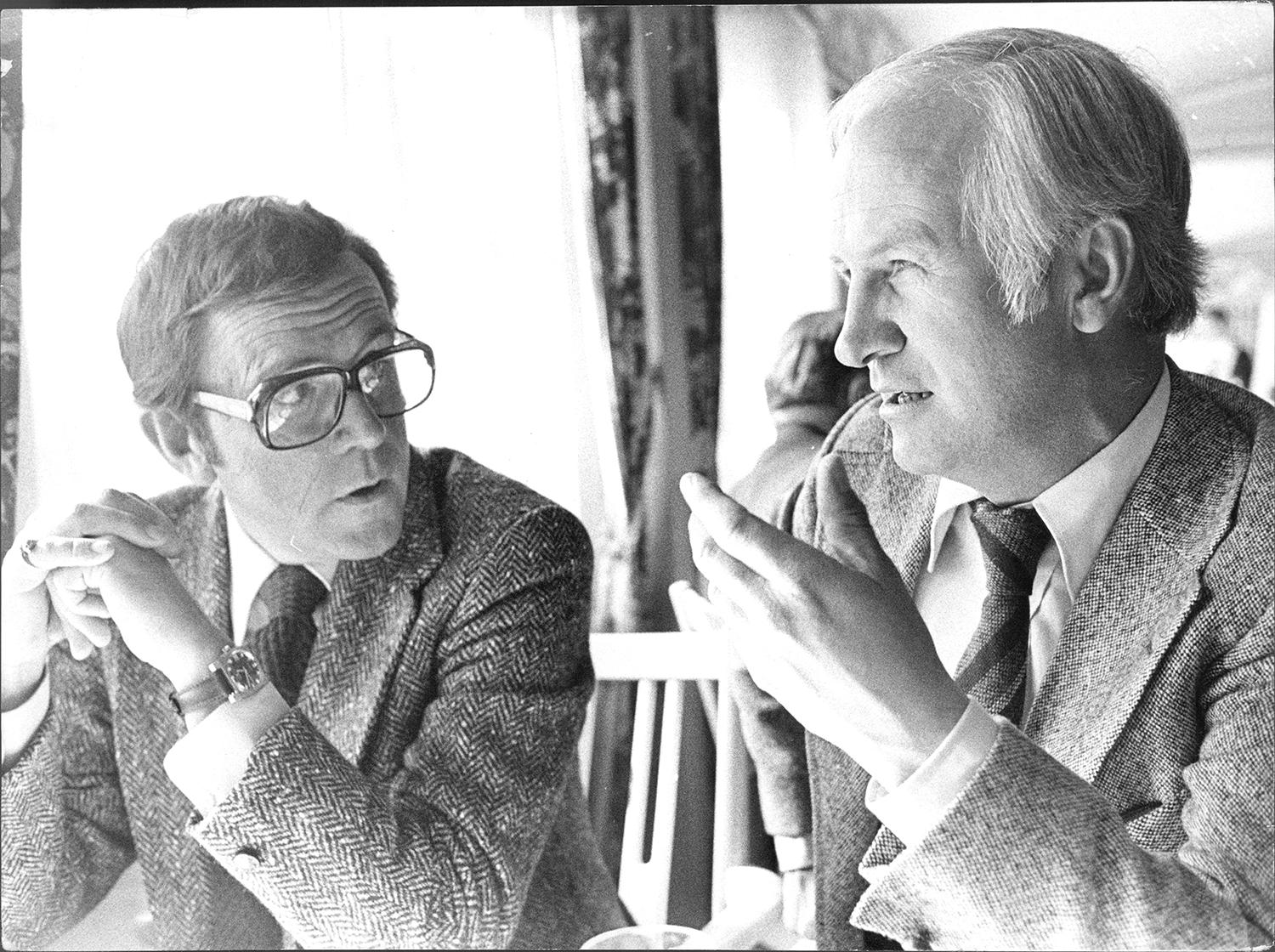 Arne Weise och Bosse Larsson tillsammans 1978.