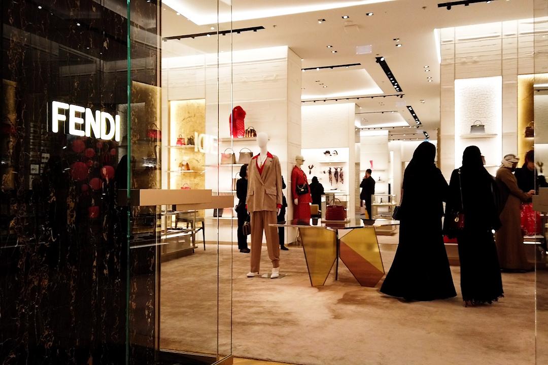Det är gott om exklusiva butiker i Dubai.