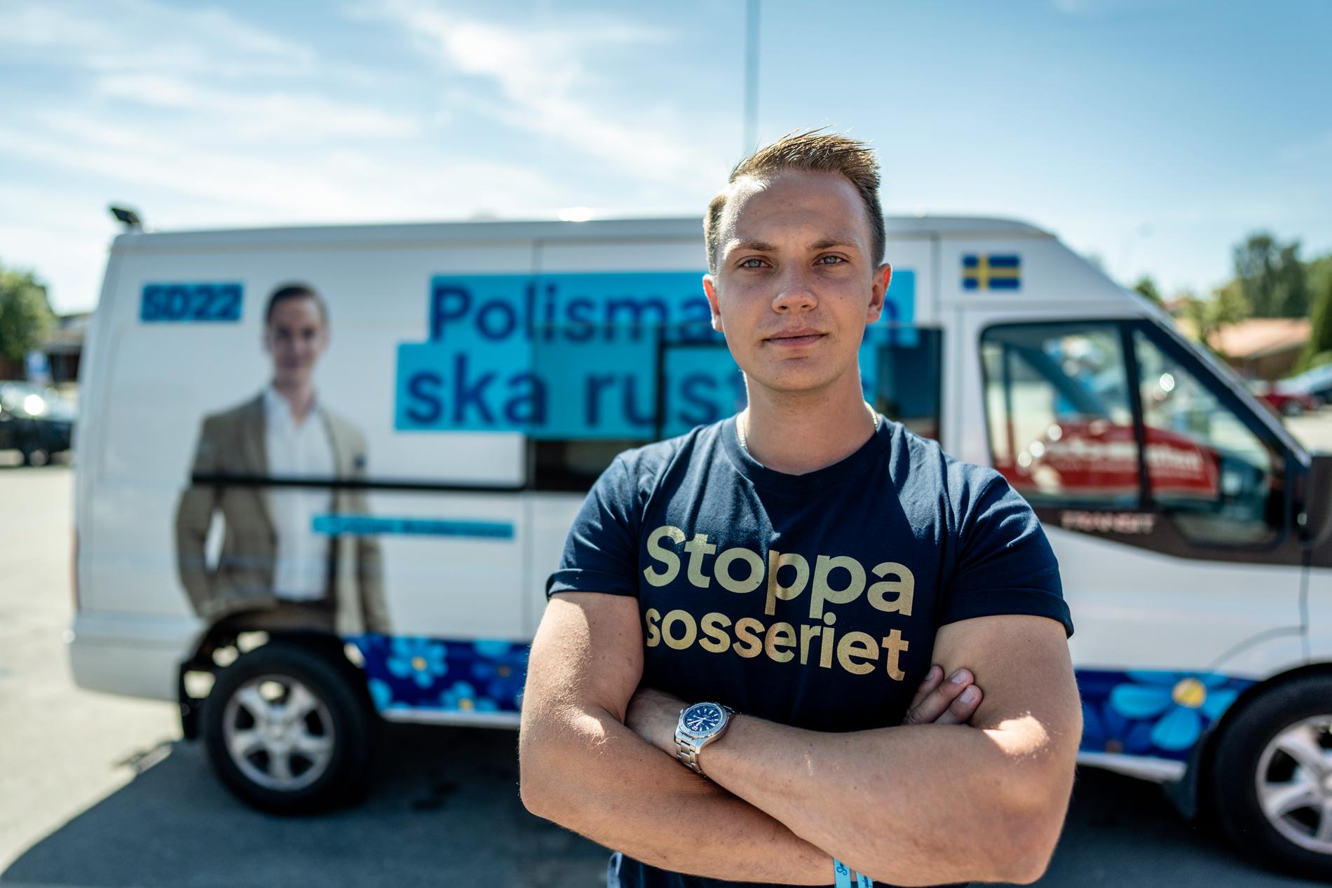Tobias Andersson, Sverigedemokraternas rättspolitiske talesman i riksdagen.