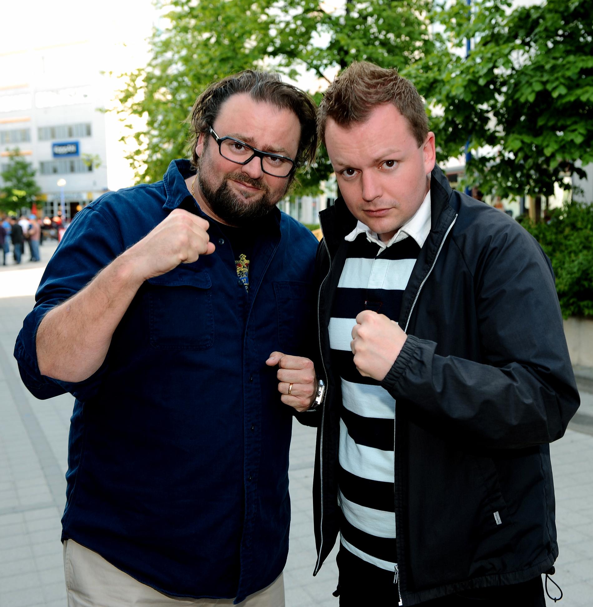 Tillsammans med brodern Pontus Alsing på K1-galan ”Rumble of the kings” 2008.