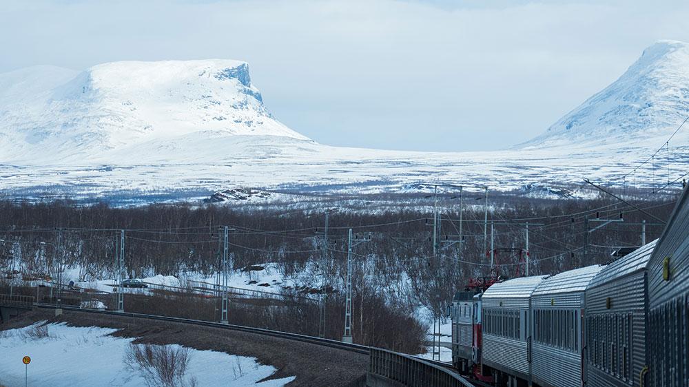 Sträckan mellan Kiruna och Narvik bjuder på fantastiska vyer. 