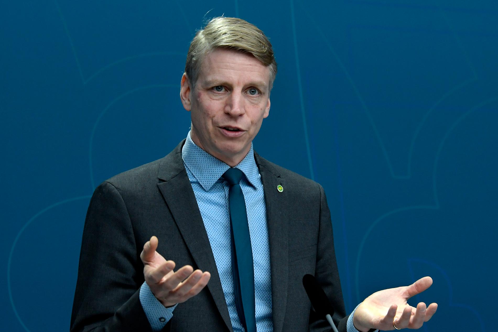 Per Bolund (MP), språkrör och finansmarknads- och bostadsminister. Arkivbild.