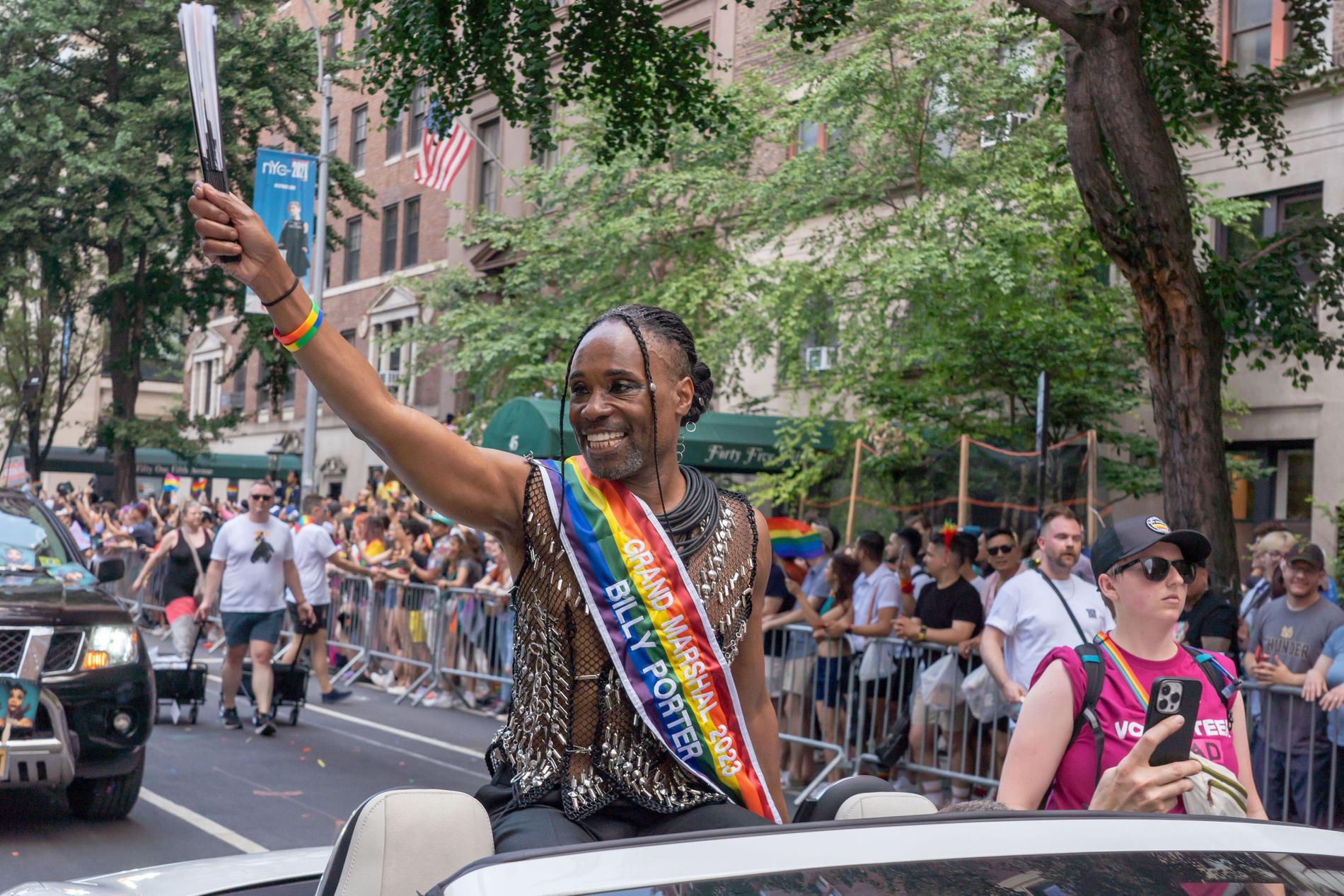 Billy Porter i New Yorks Pride-parad i juni 2023.