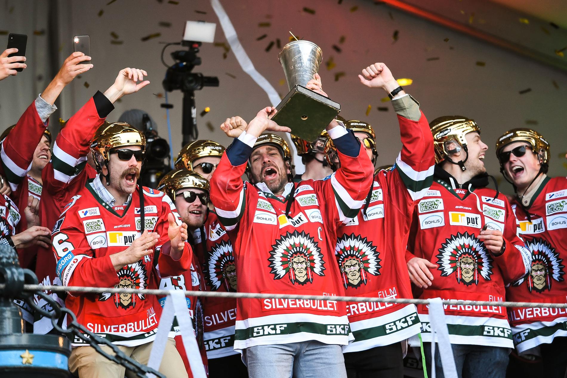 Frölunda firar SM-guldet 2019. 