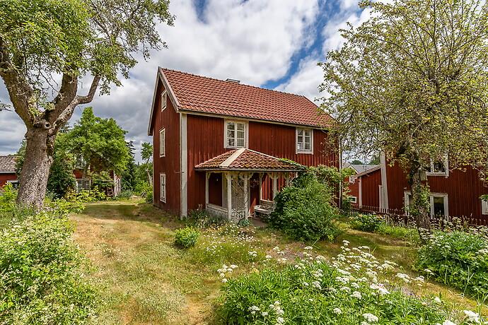 Huset som kallas Mellangården i Astrid Lindgrens böcker.